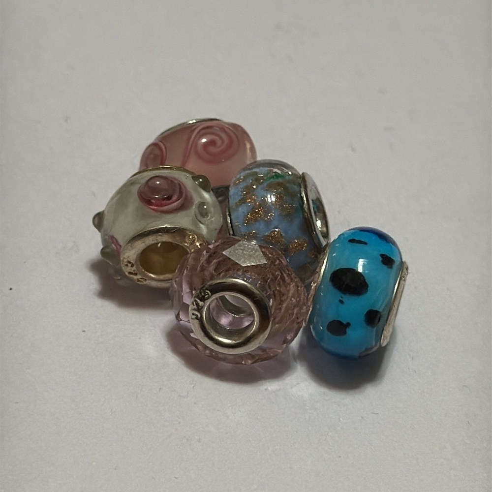 Sterling silver 925 beautiful Charm beads preowned set - Picture 7 of 10